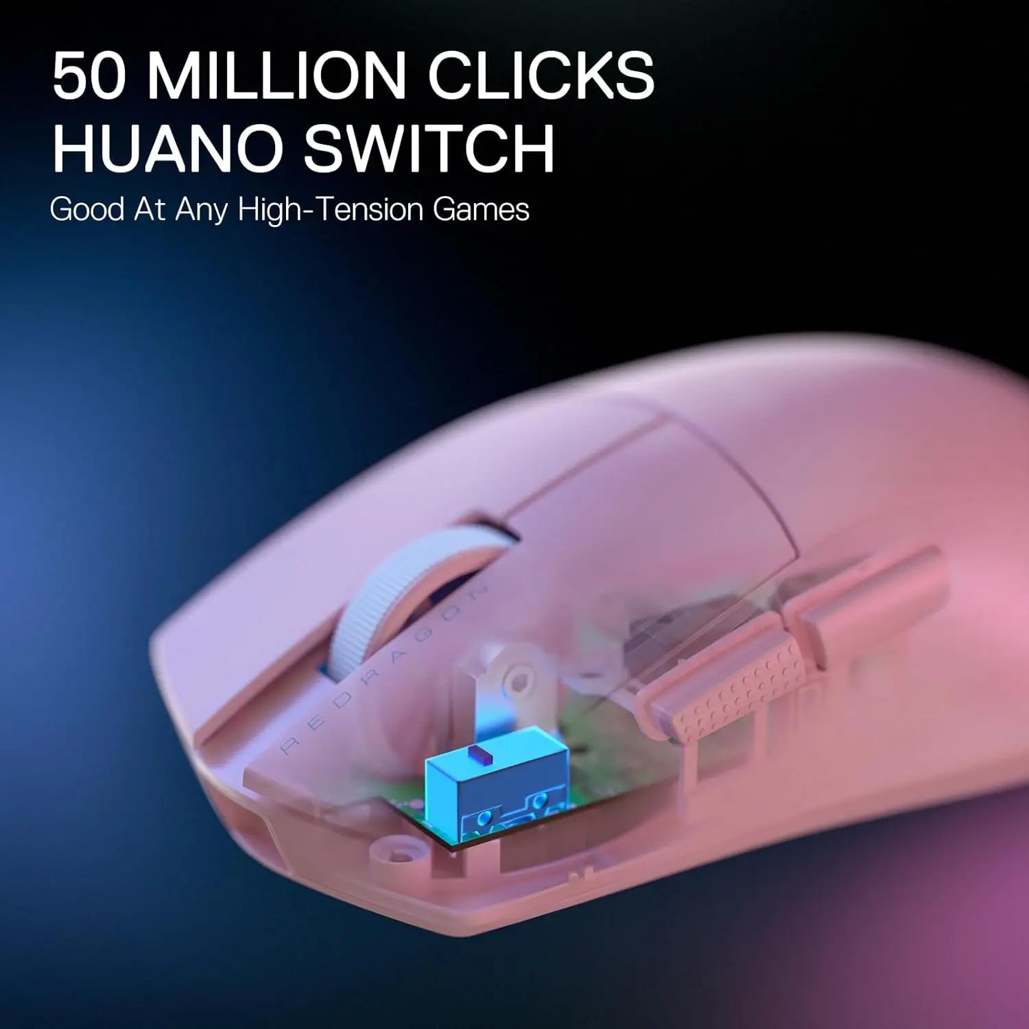 Redragon M916 PRO 3-Mode Wireless Gaming Mouse, 49G Ultra-Light 26K DPI Gamer Mouse