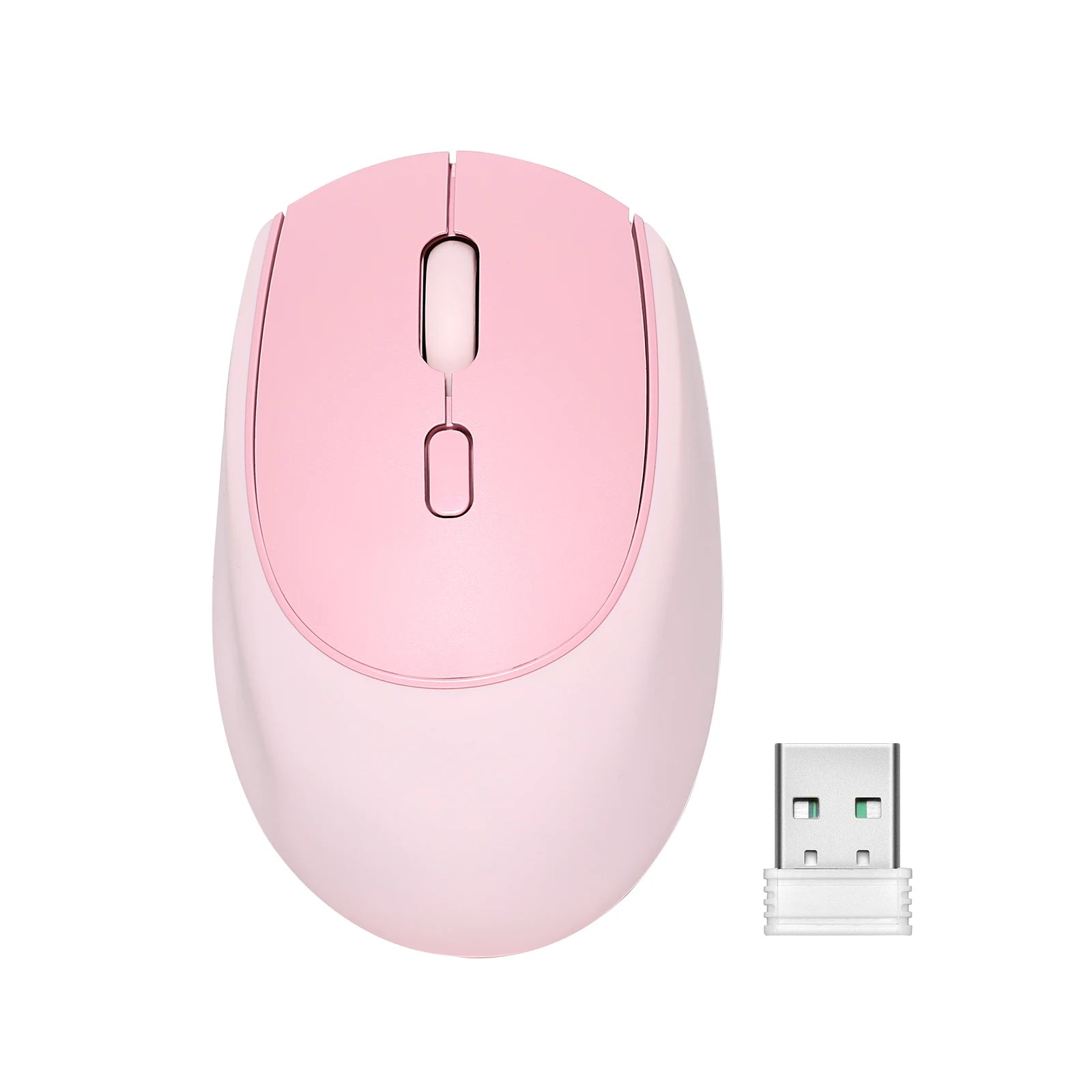 YUNZII C2 Silent Silicone Wireless Mouse, Cute Noiseless Computer Mice, Quiet Click, 3 Adjust DPI, Portable Ergonomic for Office