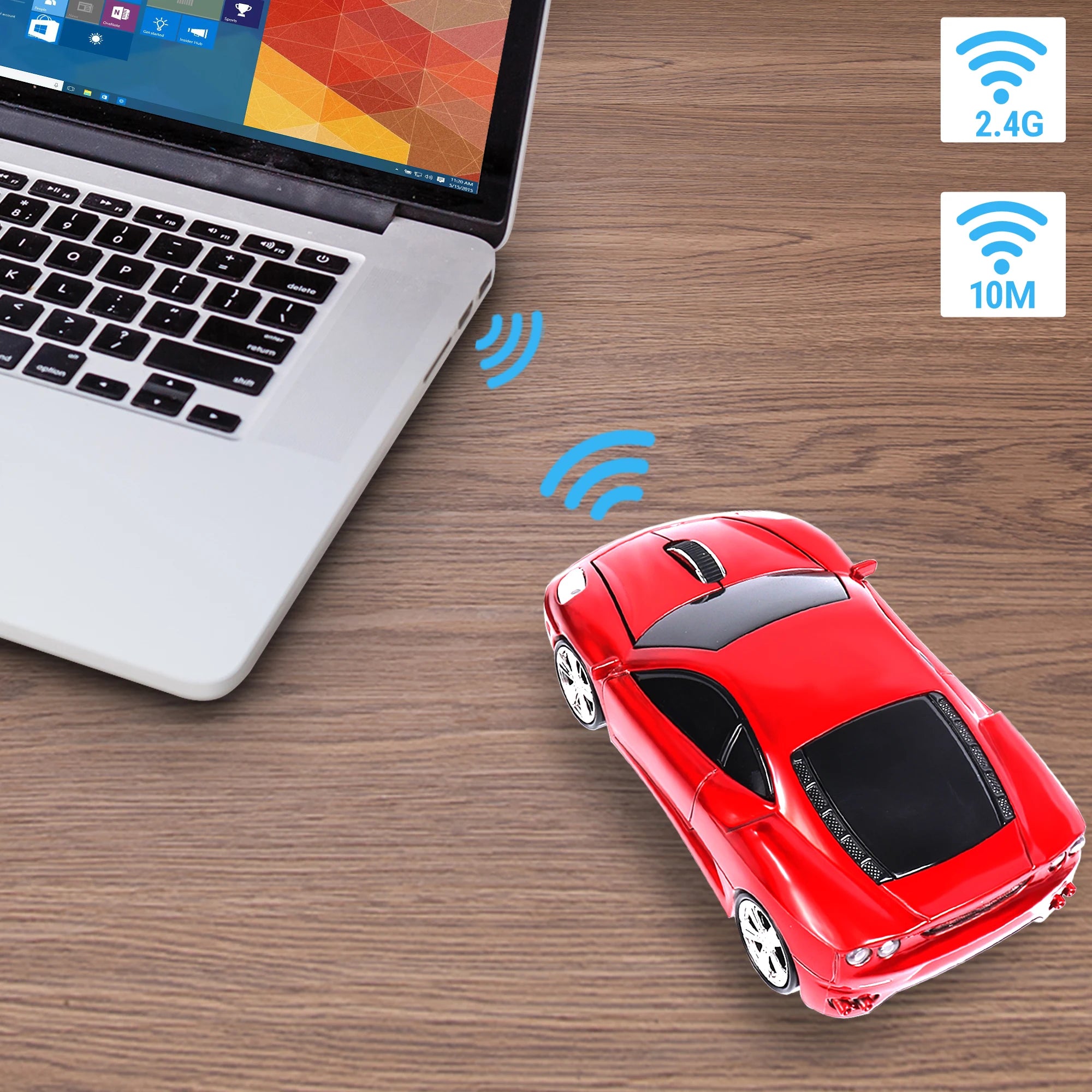 Ferrari Car Model 2.4G Wireless Mouse With Adjustable DPI Children's Day Gift USB Optical Mice Suitable For Laptop Peripherals
